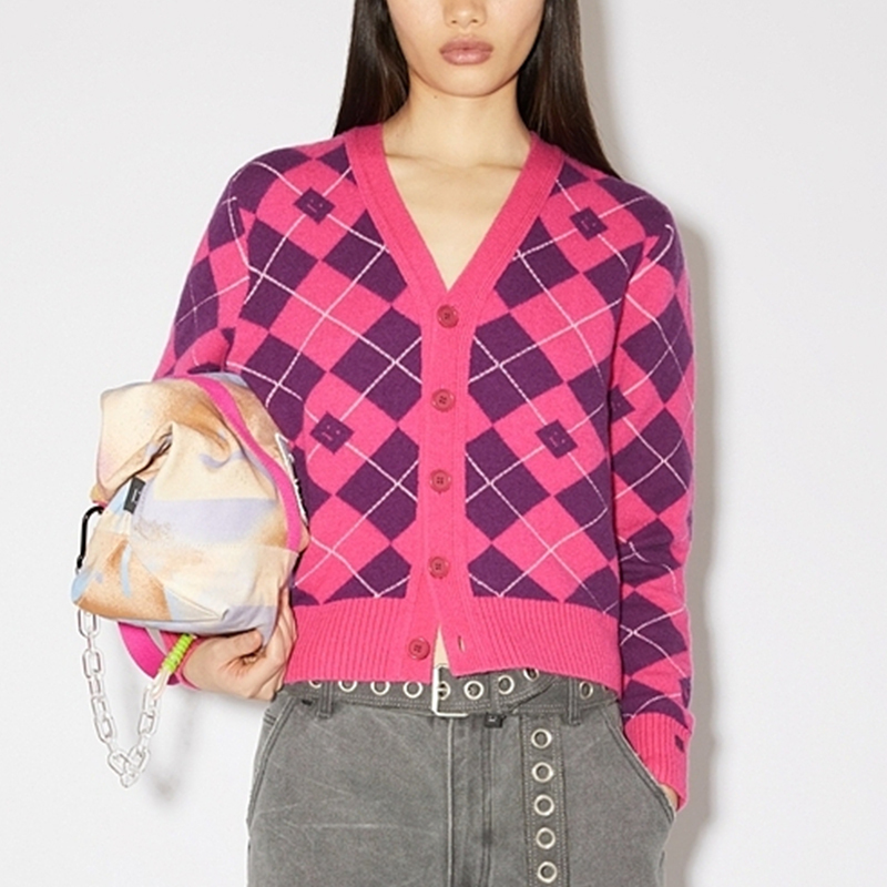 【代購】Acne Studios FW23 Sweater Unisex Bright Pink
