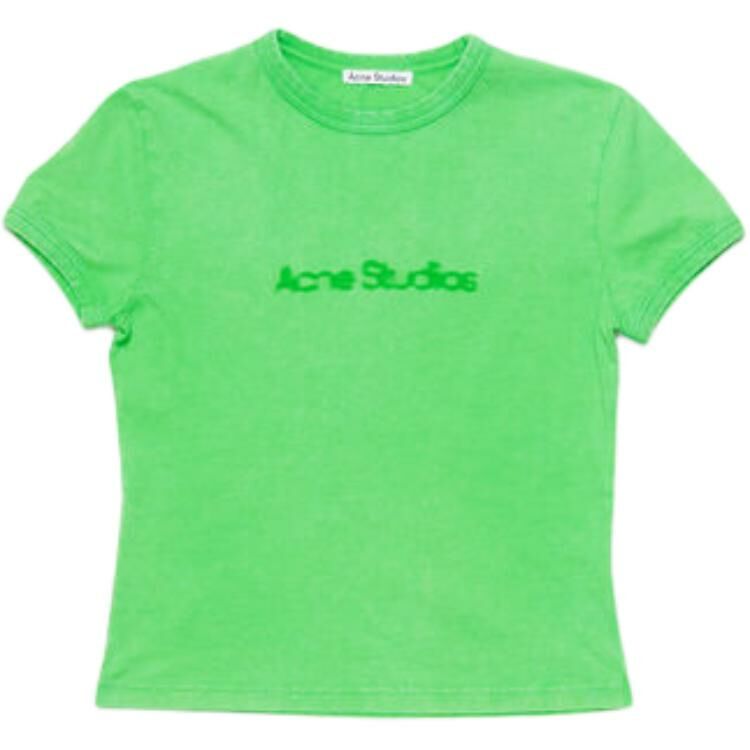 【代購】Acne Studios FW24 T-Shirt Unisex Bright Green