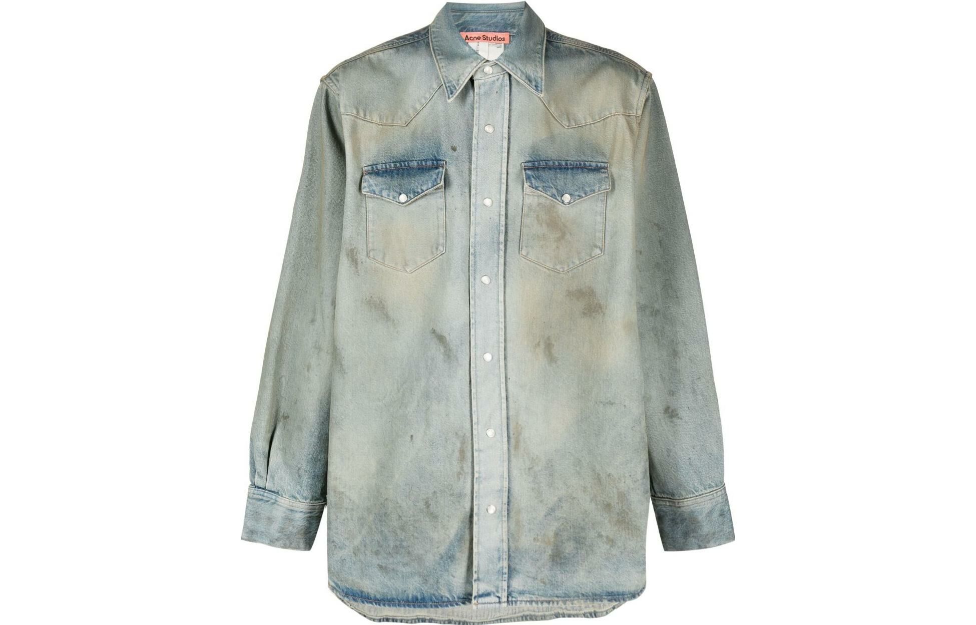 【代購】Acne Studios Denim Collared Button Up Shirt