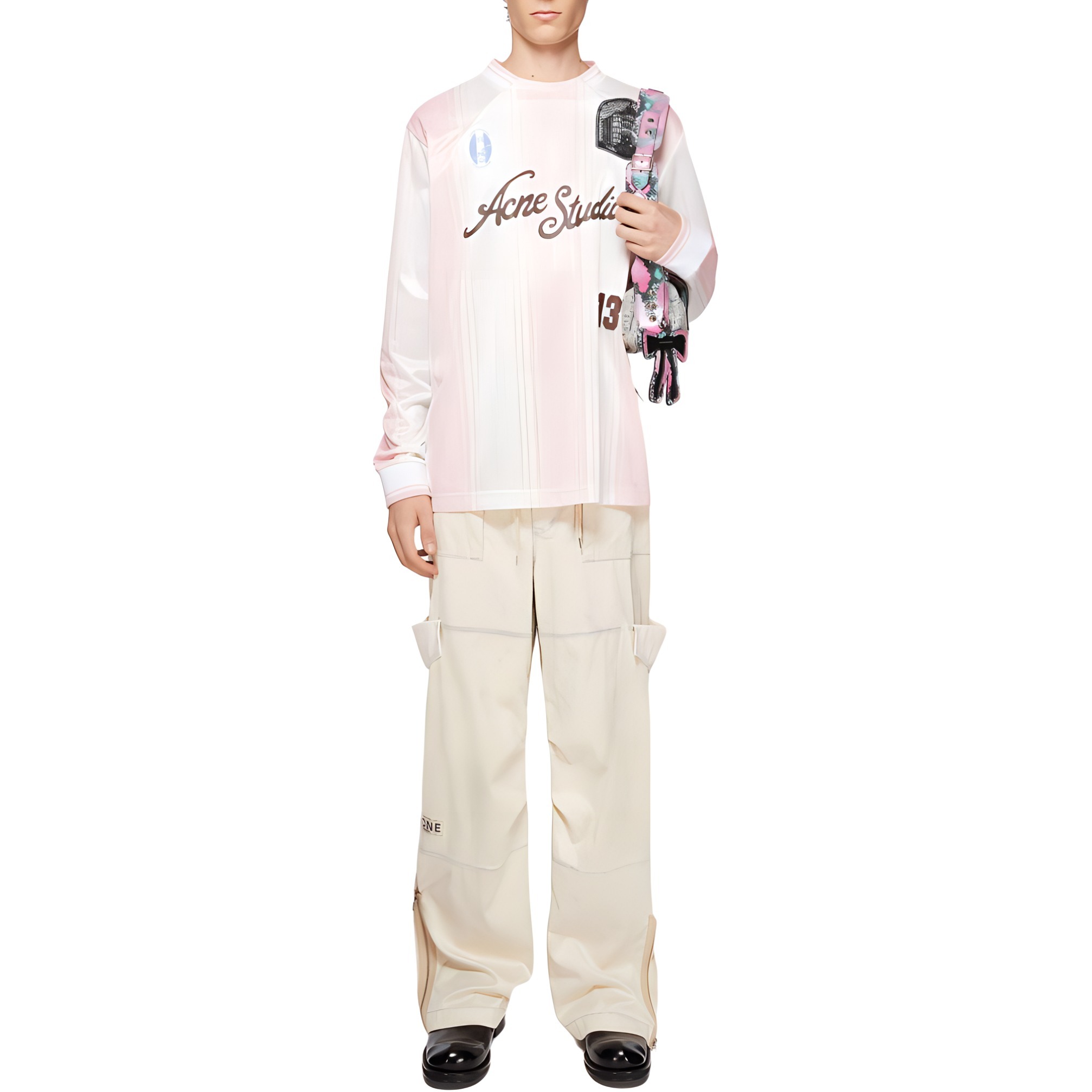 【代購】Acne Studios Logo Patch Cargo Trousers