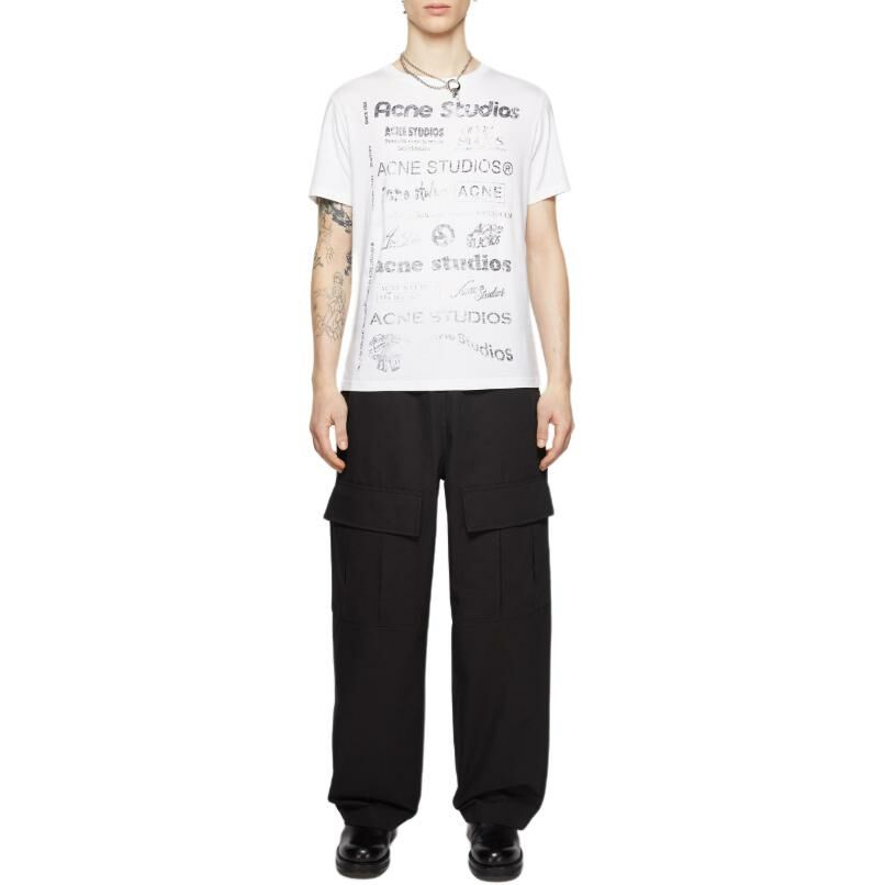 【代購】Acne Studios Logo-embroidered Cargo Trousers