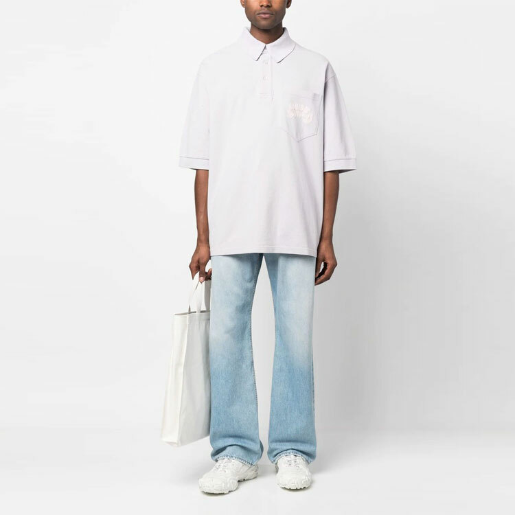 【代購】Acne Studios Logo Embroidered Polo Shirt