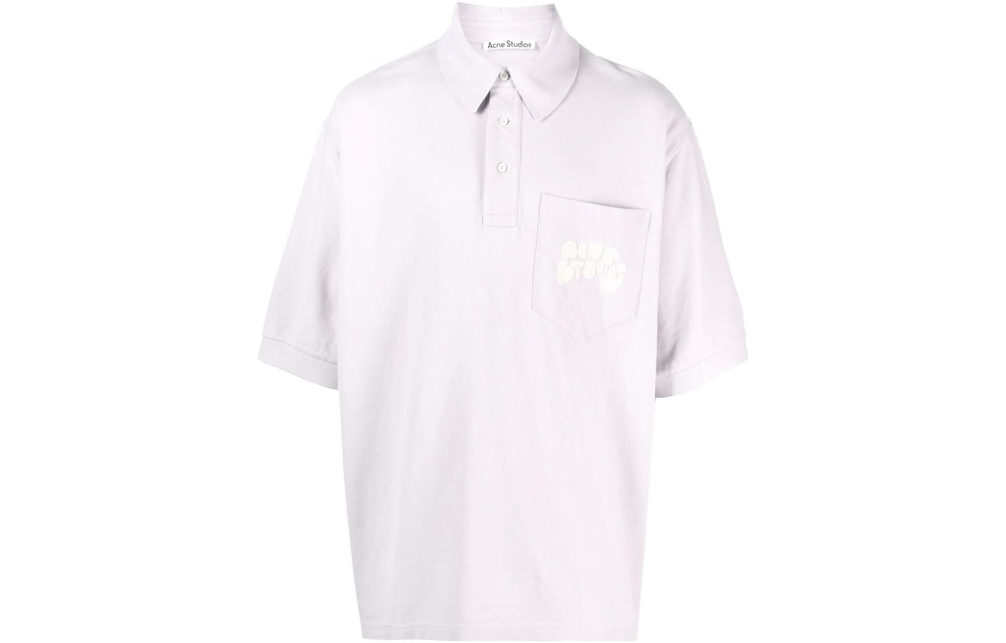 【代購】Acne Studios Logo Embroidered Polo Shirt