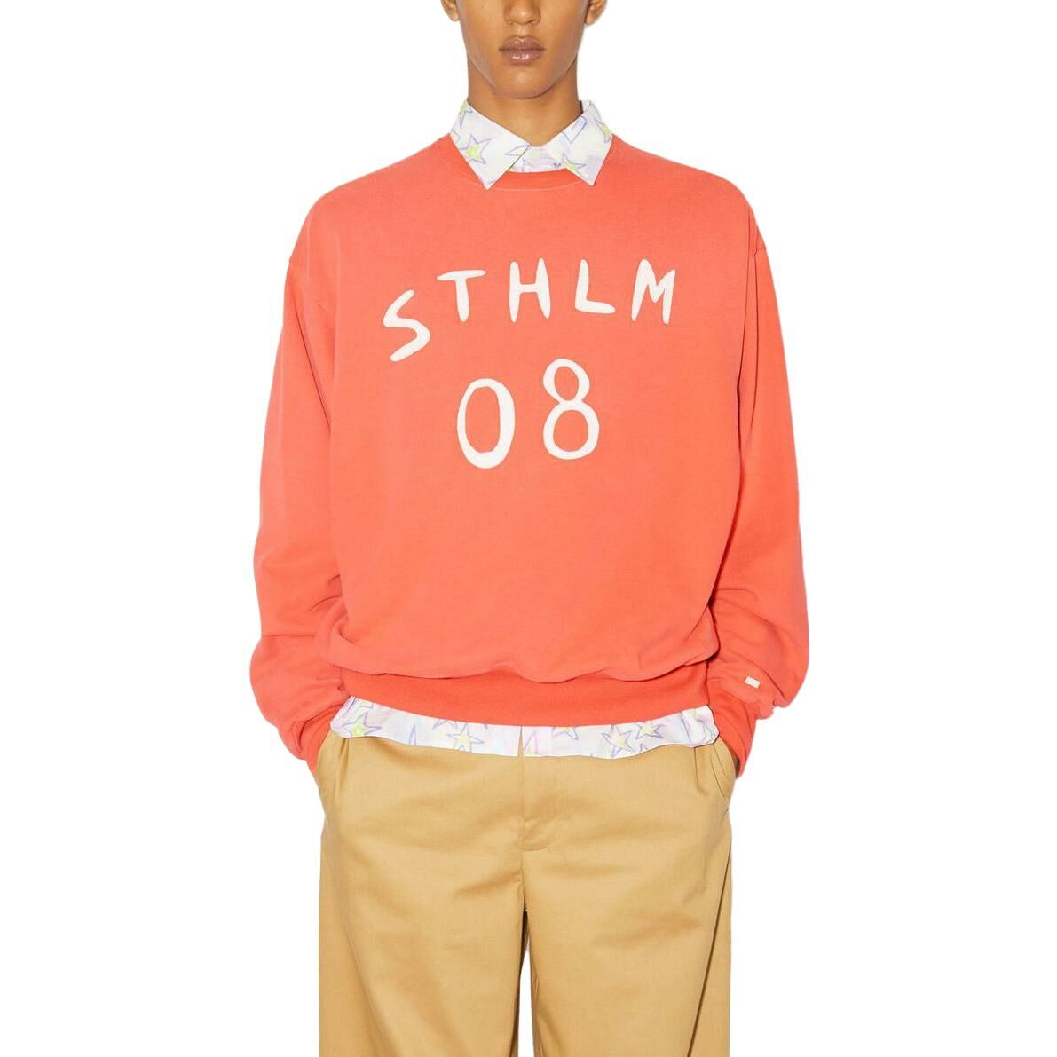 【代購】Acne Studios FW23 Sweatshirt Unisex Chili Orange