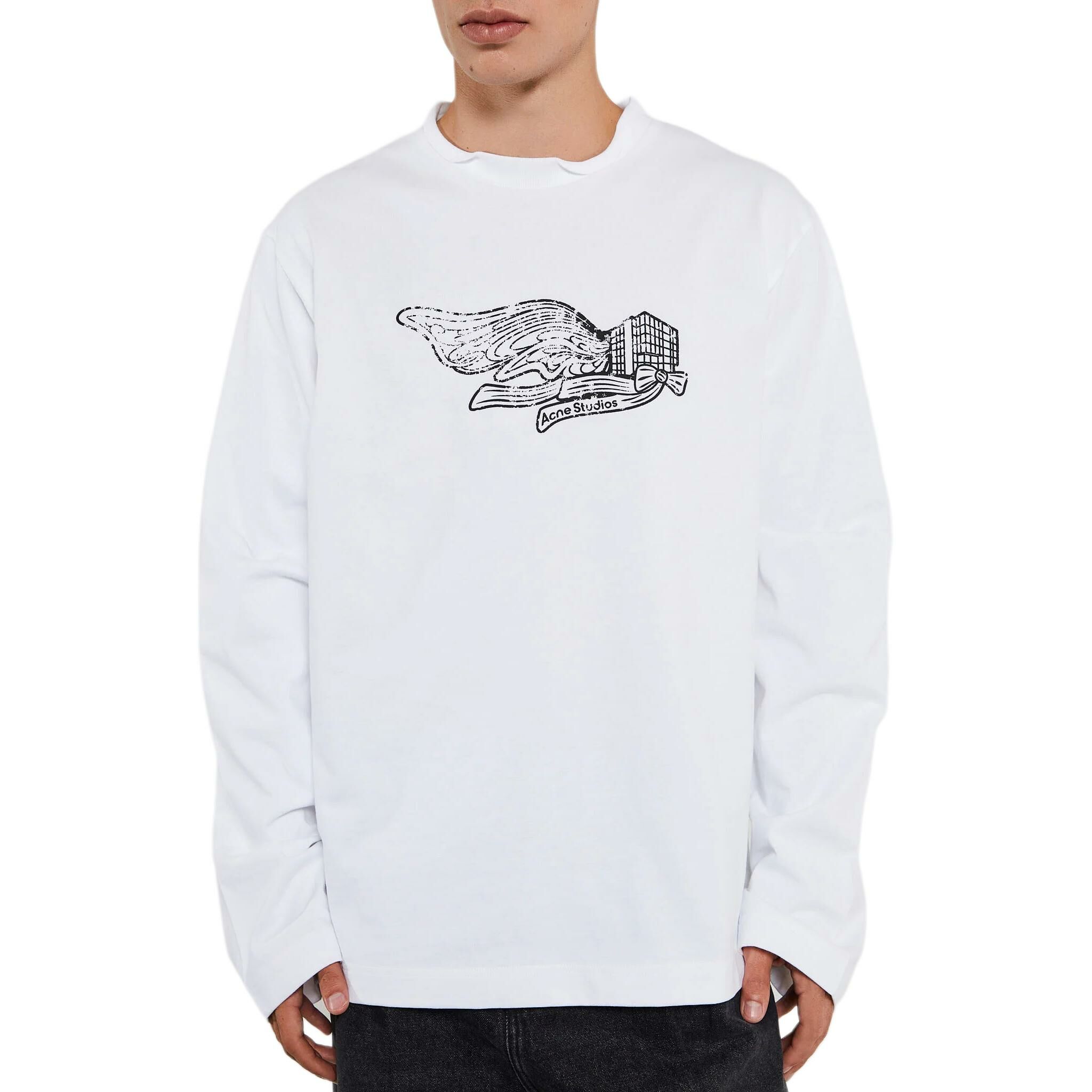【代購】Acne Studios Logo Embroidered Long Sleeve T Shirt