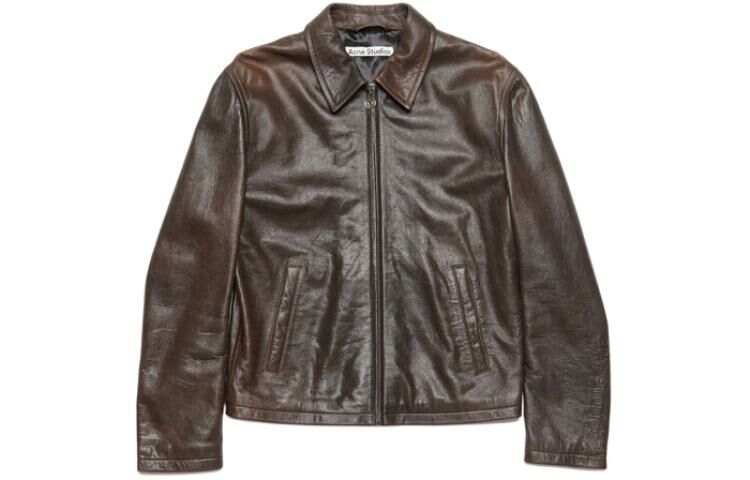 【代購】Acne Studios Zip up Leather Jacket