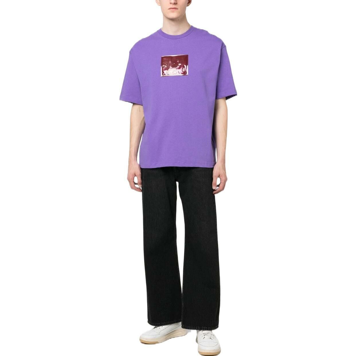 【代購】Acne Studios Graphic Patch Detailed Crewneck T Shirt