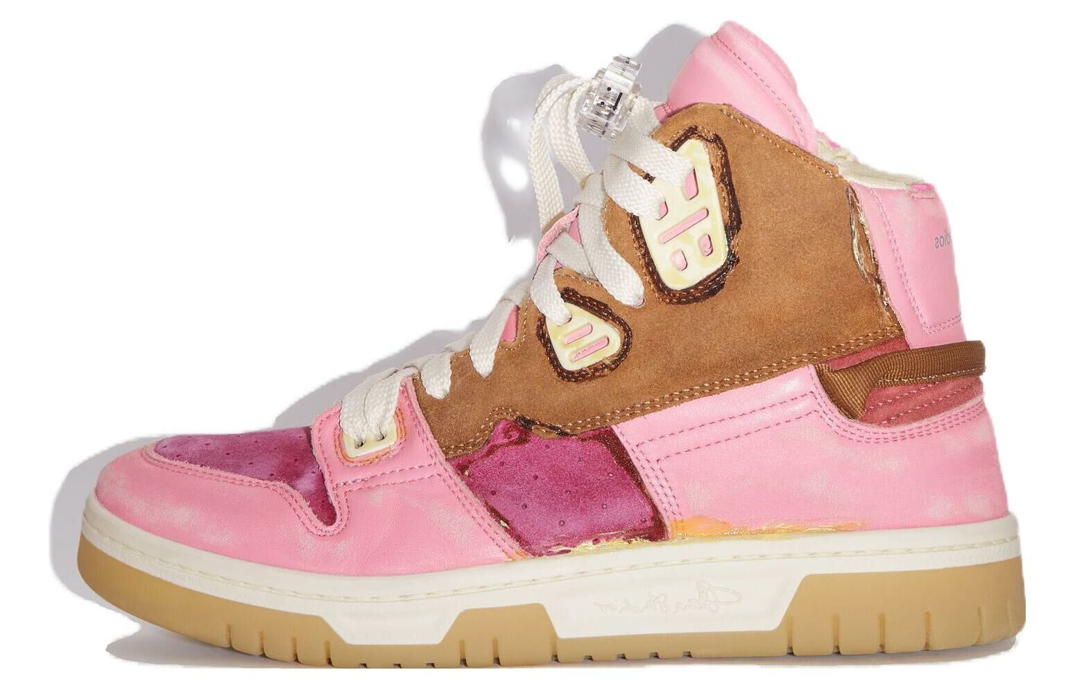 【代購】Acne Studios High-Top Skateboard Shoes Women's Pink