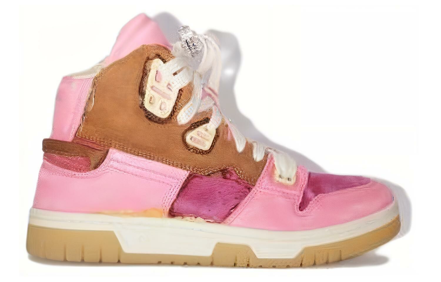 【代購】Acne Studios High-Top Skateboard Shoes Women's Pink