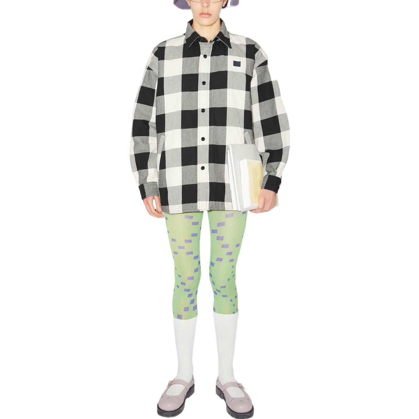 【代購】Acne Studios Checked Long-Sleeved Shirt Jacket