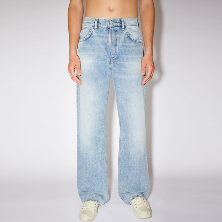 【代購】Acne Studios Mid Rise Loose Bootcut Rigid Denim Jeans
