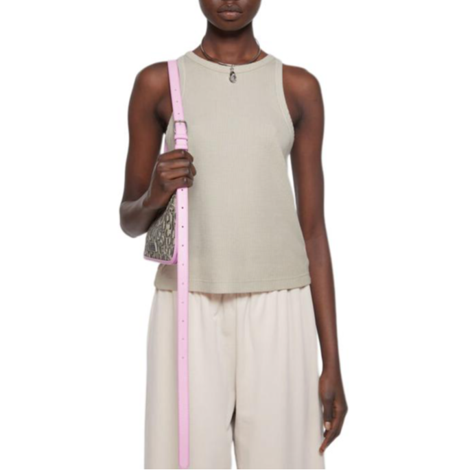 【代購】Acne Studios 2024 Autumn/Winter Collection FW24 Tank Tops Unisex Bright Gray