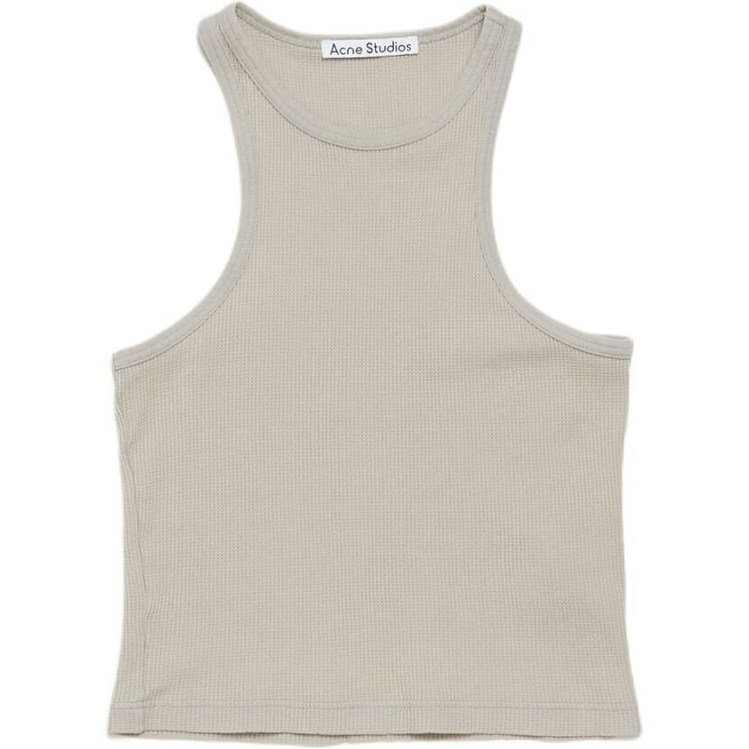 【代購】Acne Studios 2024 Autumn/Winter Collection FW24 Tank Tops Unisex Bright Gray