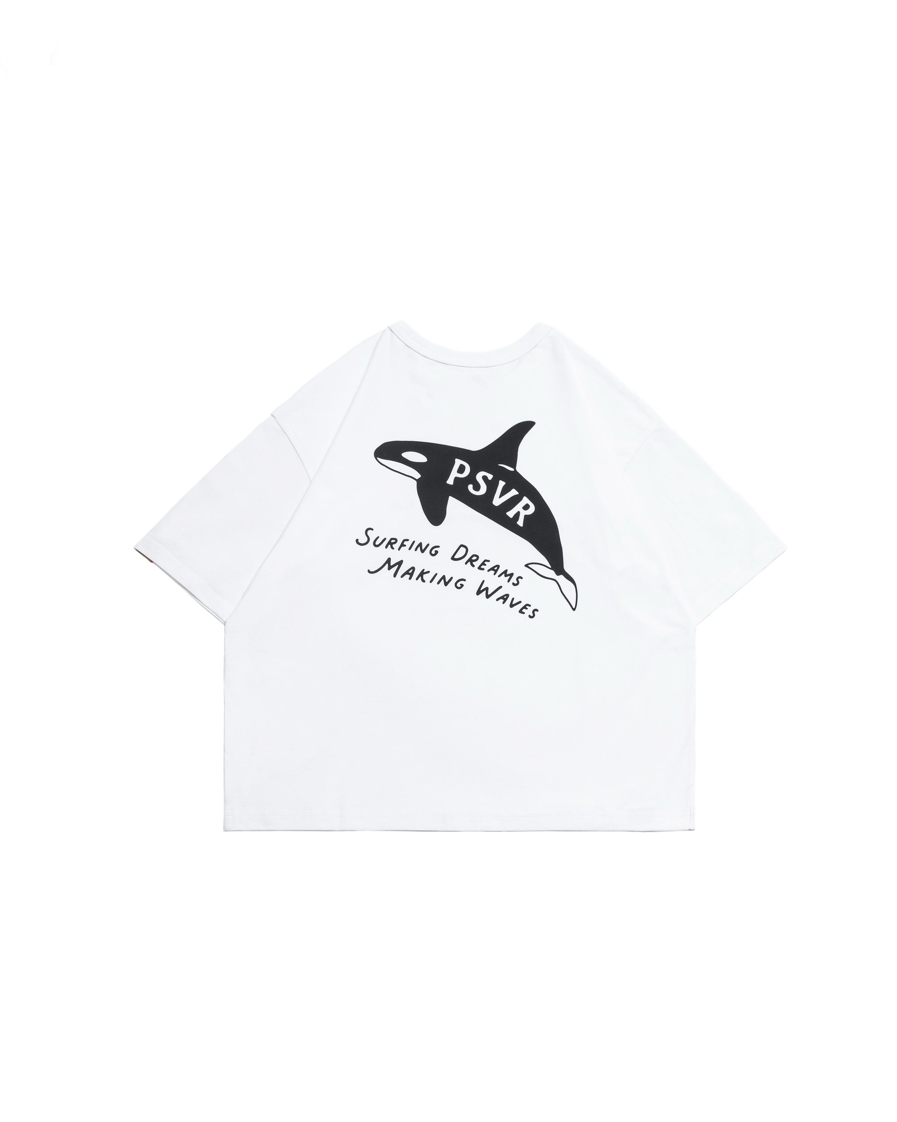 Persevere kids' T-shirt series- Orca- White