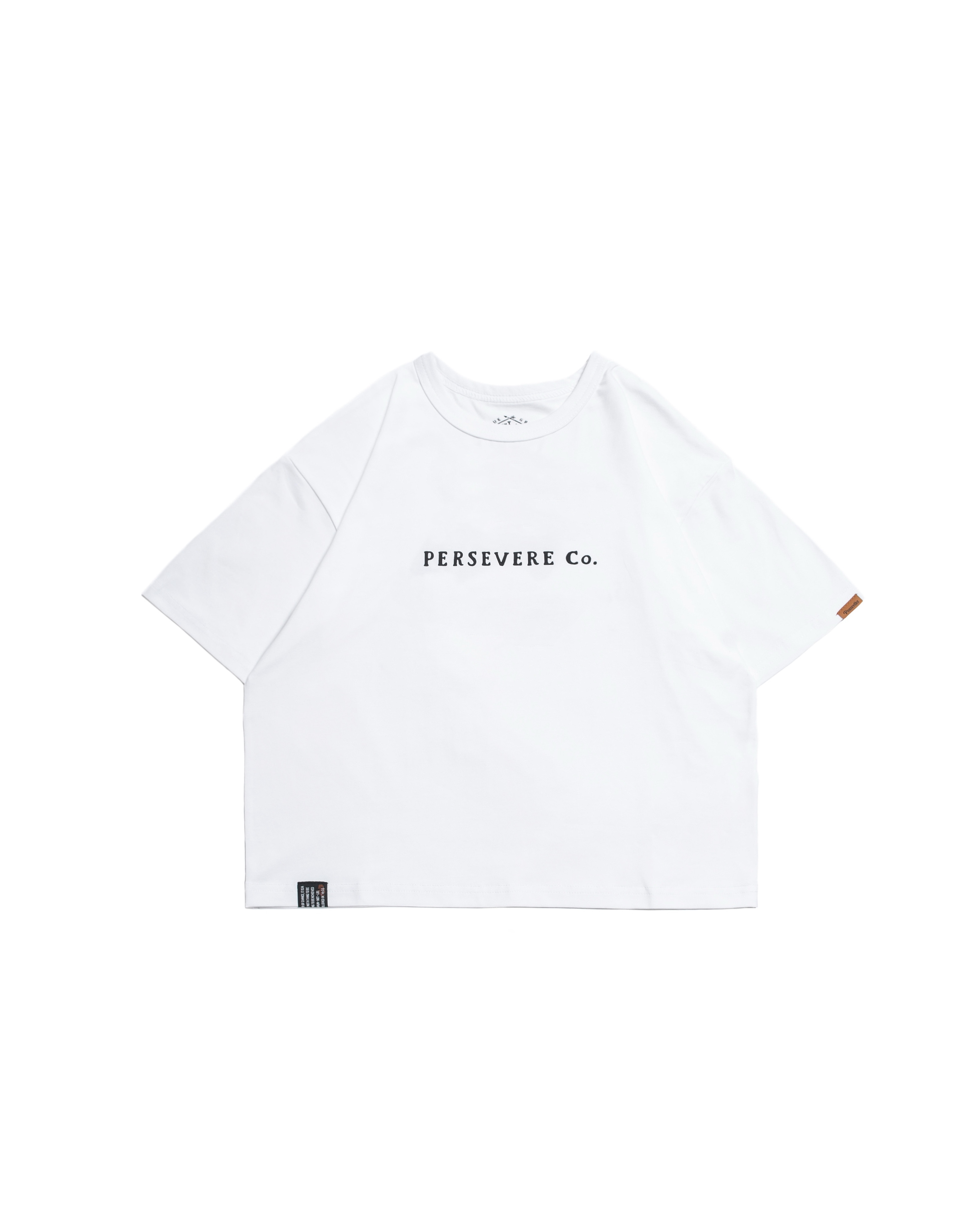 Persevere kids' T-shirt series- Orca- White