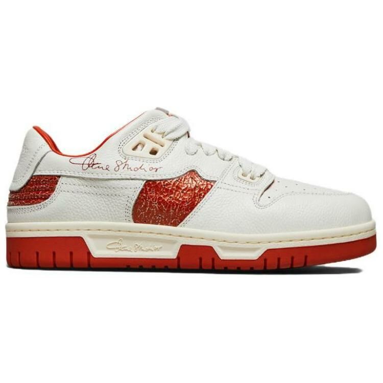 【代購】Acne Studios Low-Top Skateboard Shoes Women's White Orange
