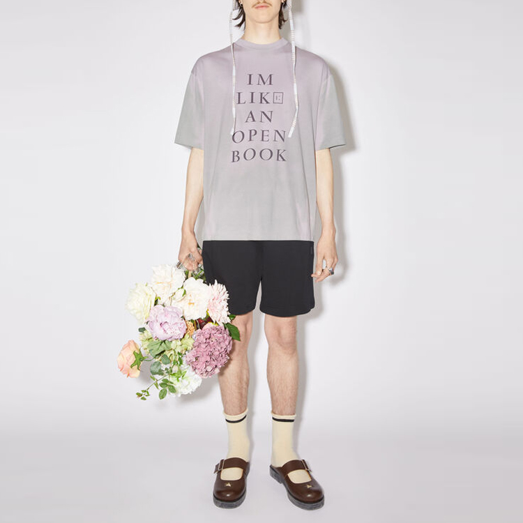 【代購】Acne Studios T-Shirts Unisex Gray