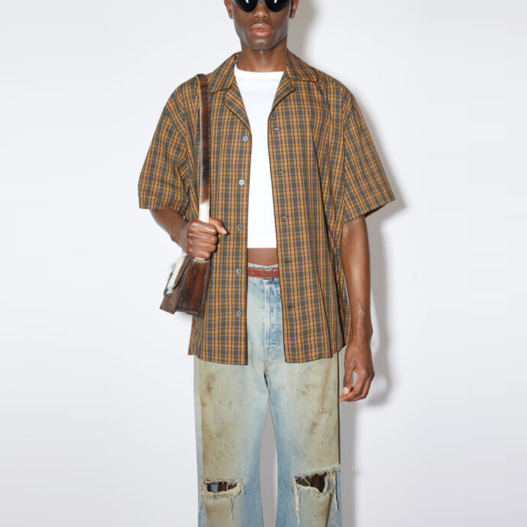 【代購】Acne Studios Shirt Unisex Brown Green