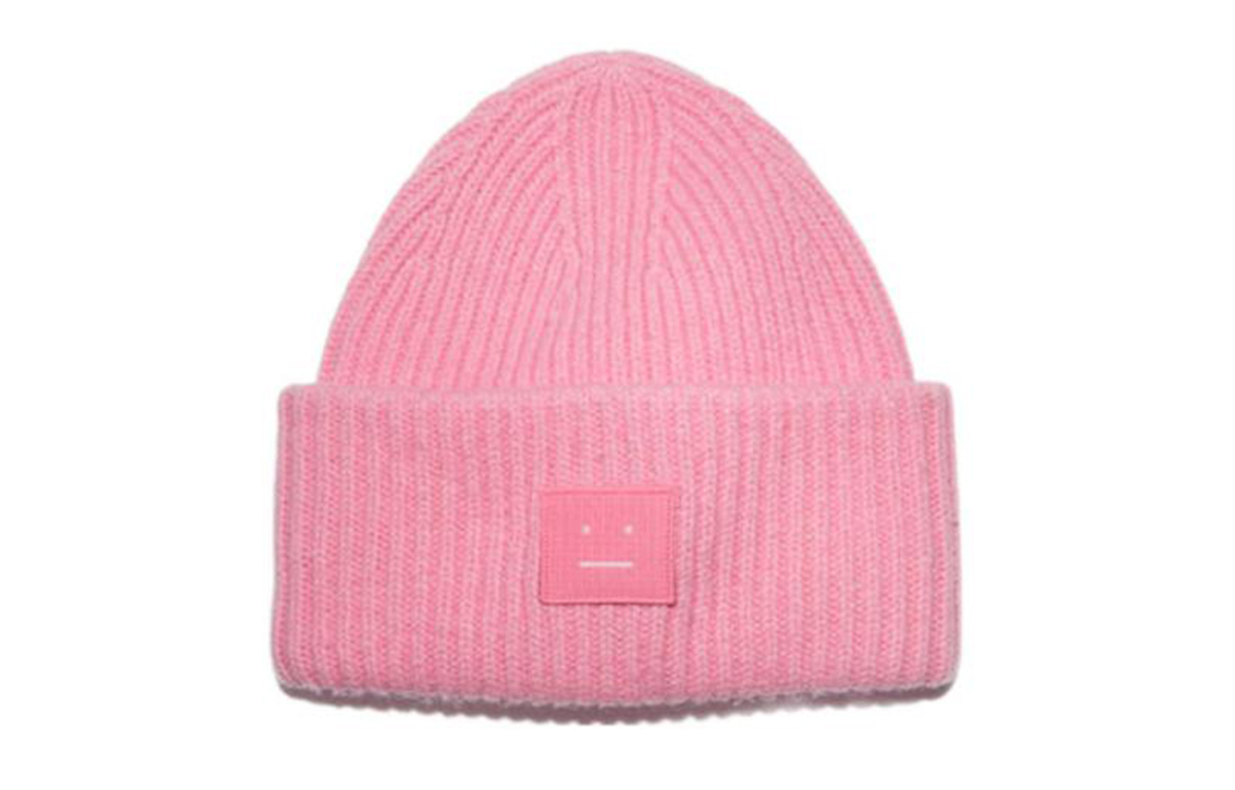【代購】Acne Studios Face-patch Ribbed-knit Beanie