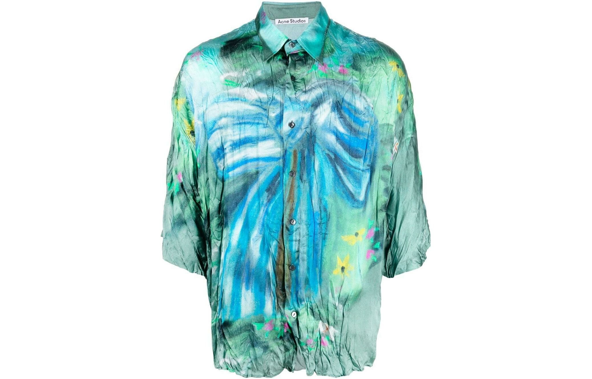 【代購】Acne Studios Graphic Printed Button Up Shirt