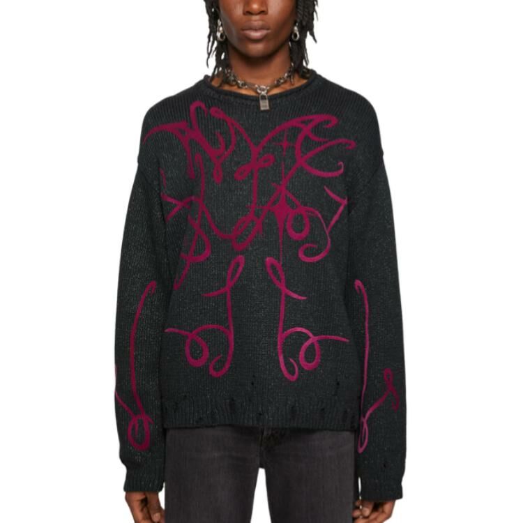 【代購】Acne Studios Graphic Printed Distressed Jumper