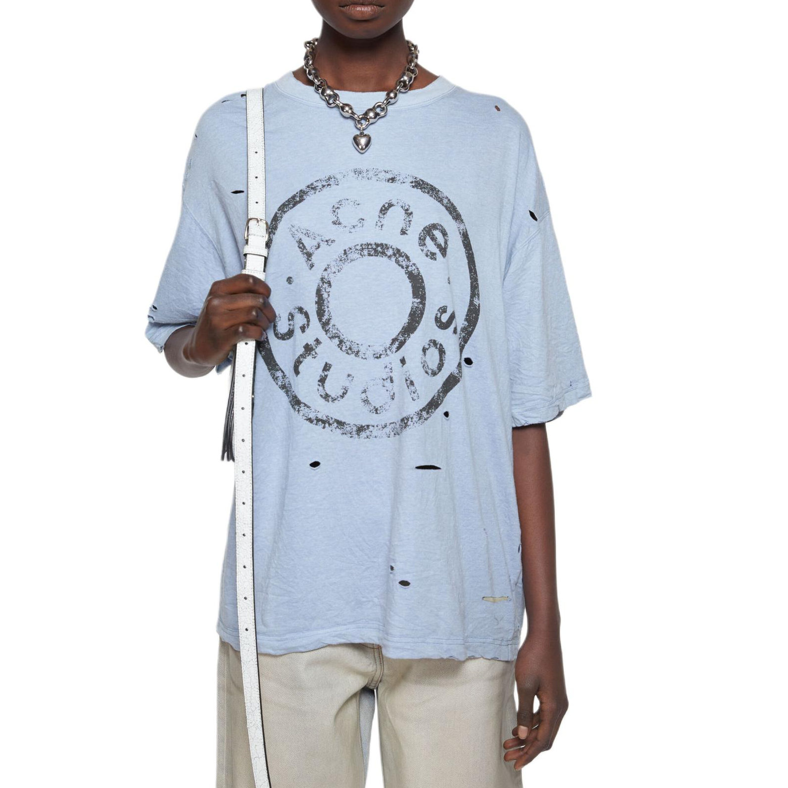 【代購】Acne Studios Logo Relaxed Fit T shirt