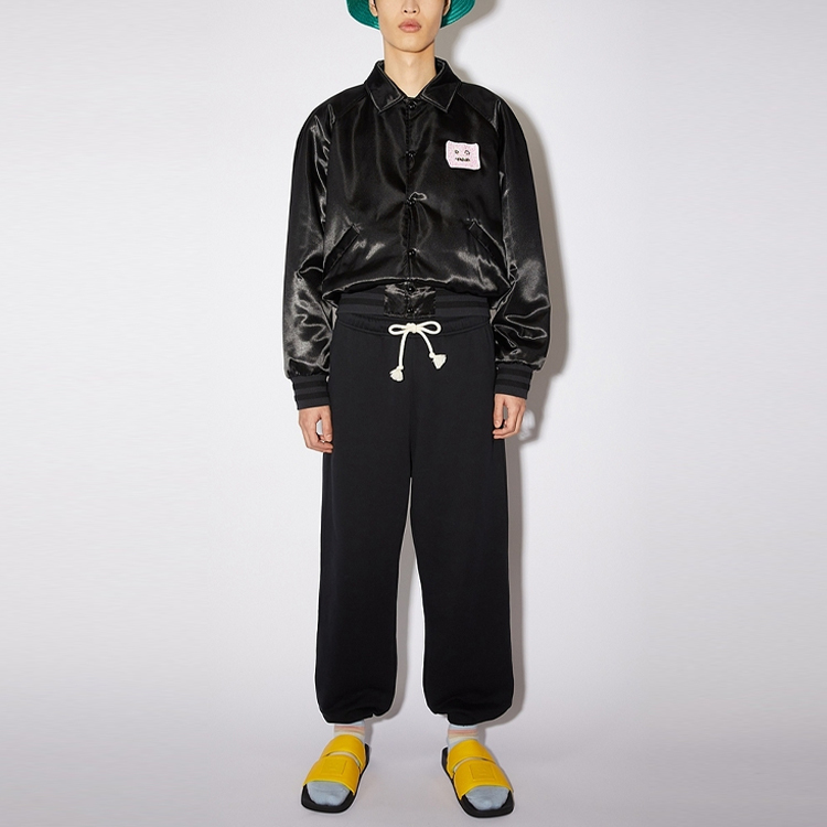 【代購】Acne Studios Knitted Sweatpants Unisex Black