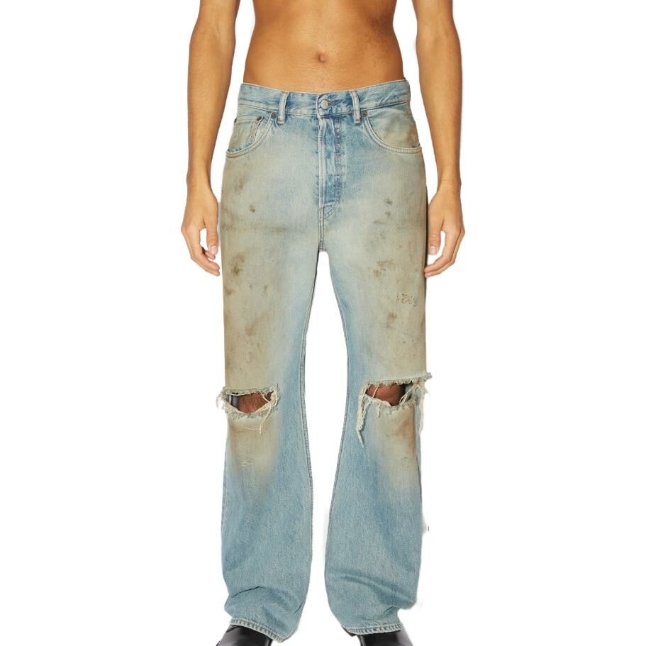 【代購】Acne Studios Distressed Loose Fit Jeans
