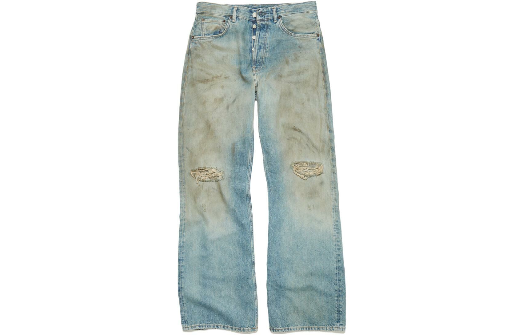 【代購】Acne Studios Distressed Loose Fit Jeans