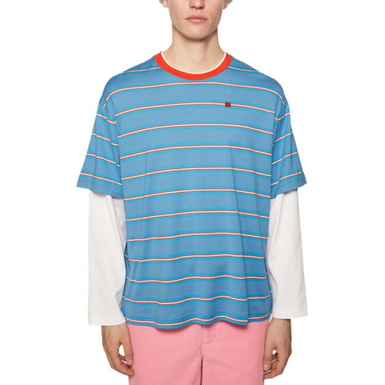 【代購】Acne Studios 2024 Autumn/Winter Collection T Shirt Unisex Sea Blue