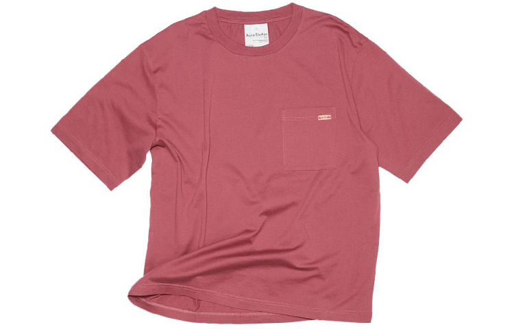 【代購】Acne Studios T-Shirts Unisex Padauk Red