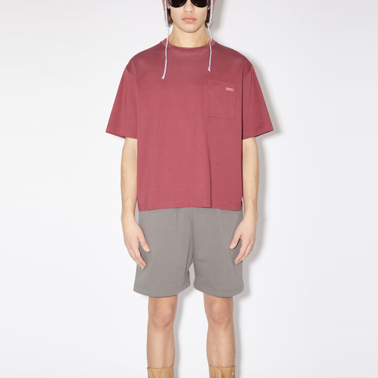 【代購】Acne Studios T-Shirts Unisex Padauk Red