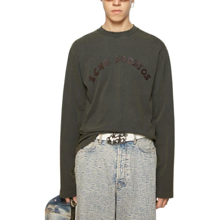 【代購】Acne Studios Logo Detailed Long Sleeved T-Shirt