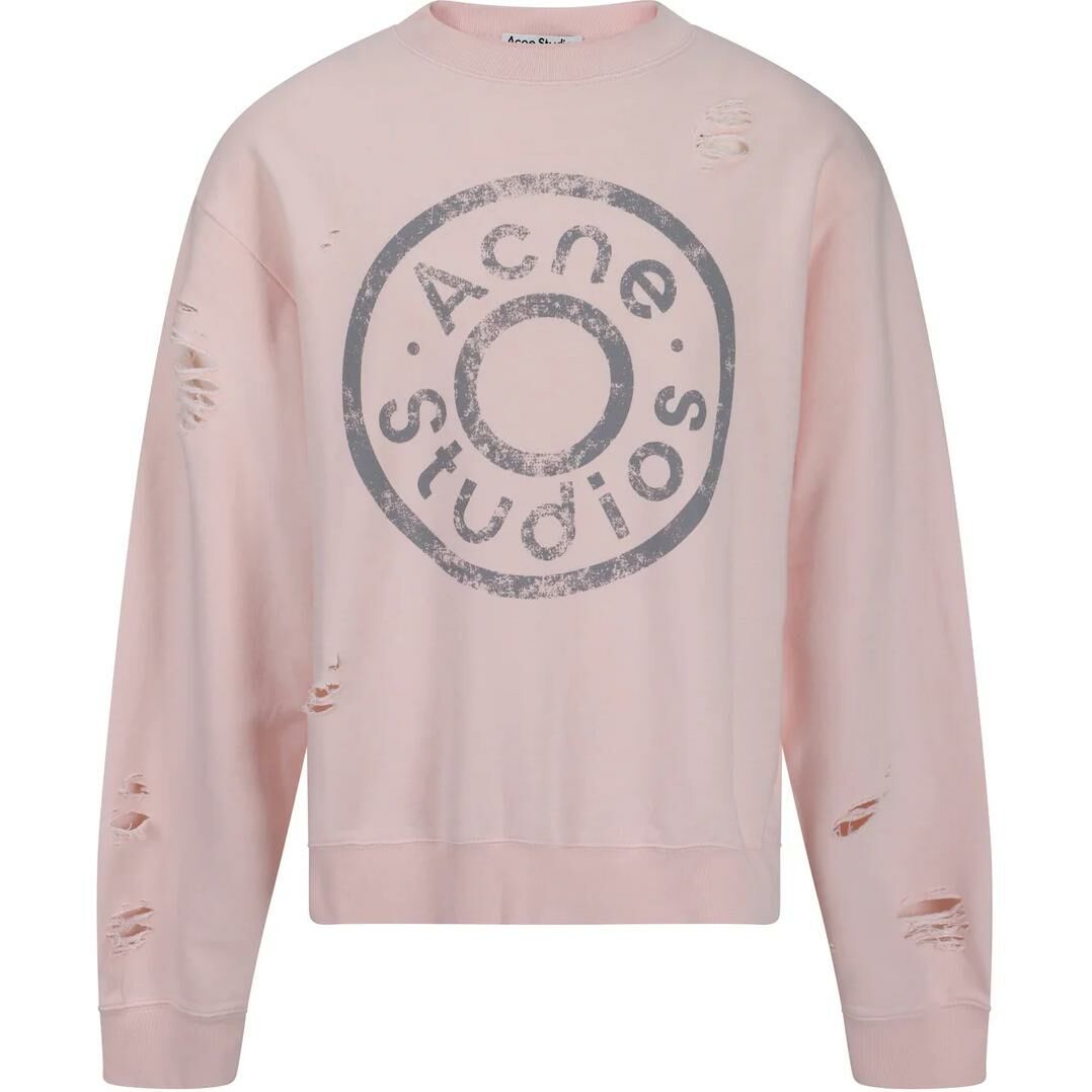 【代購】Acne Studios Distressed Logo Printed Sweatshirt