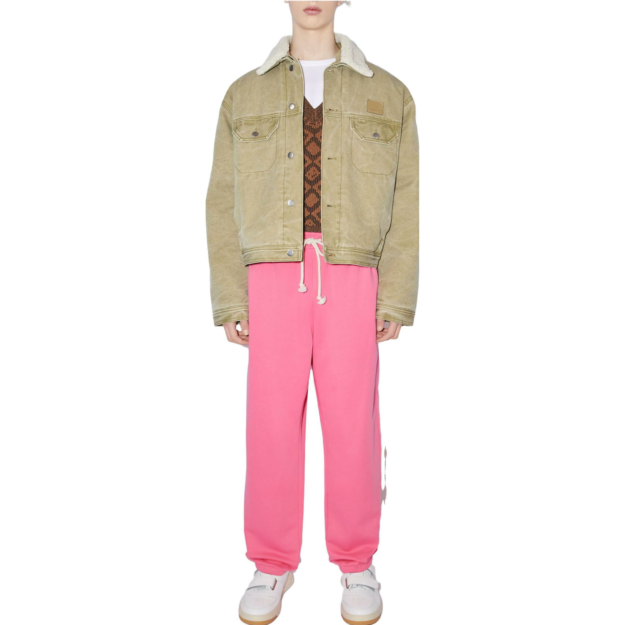【代購】Acne Studios FW23 Knitted Sports Pants Unisex Pink