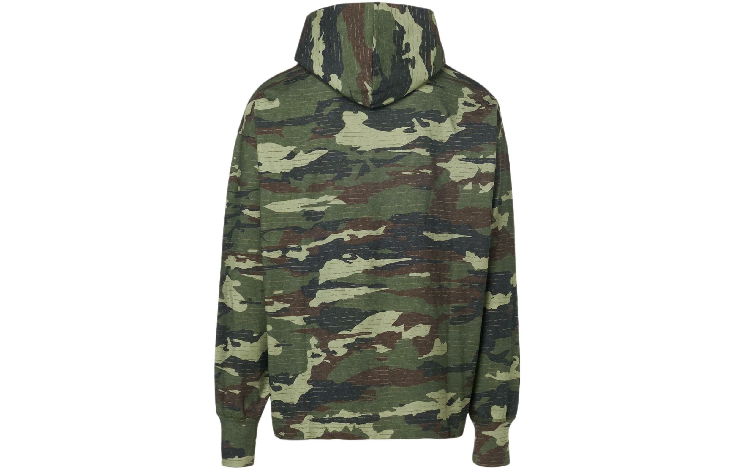 【代購】Acne Studios Logo Printed Camouflage Hoodie