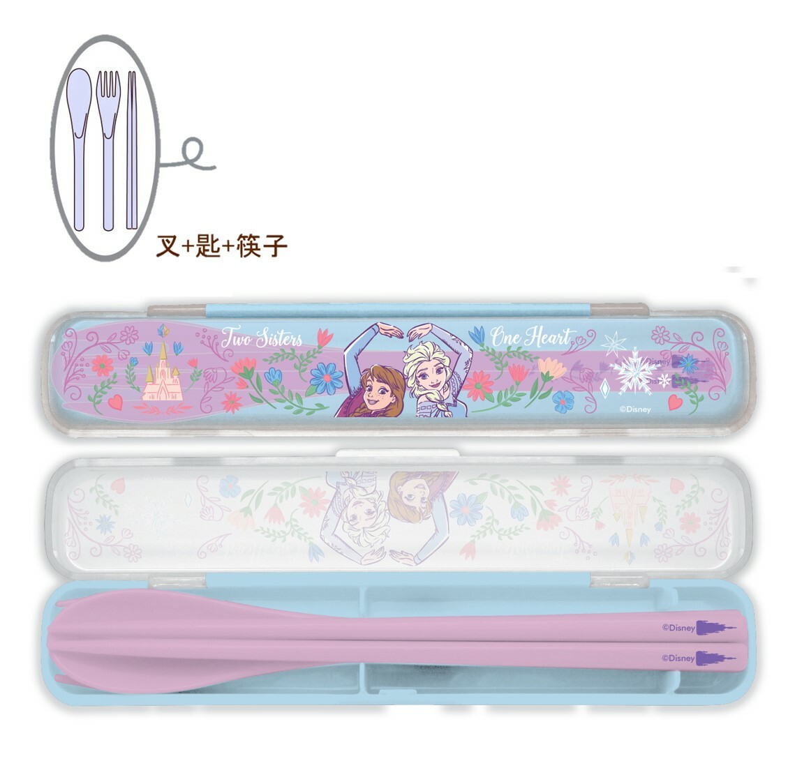 迪士尼 魔雪奇緣- 餐具套裝 (叉+匙+筷)