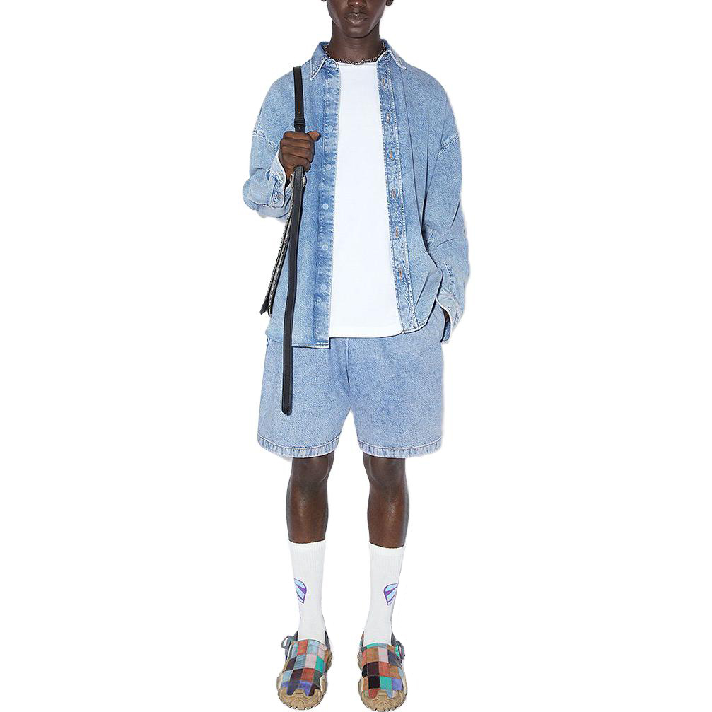 【代購】Acne Studios Elasticated Waist Denim Shorts