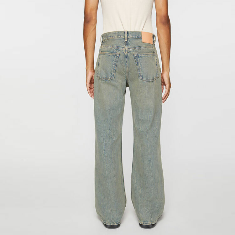 【代購】Acne Studios Mid rise Wide leg Jeans