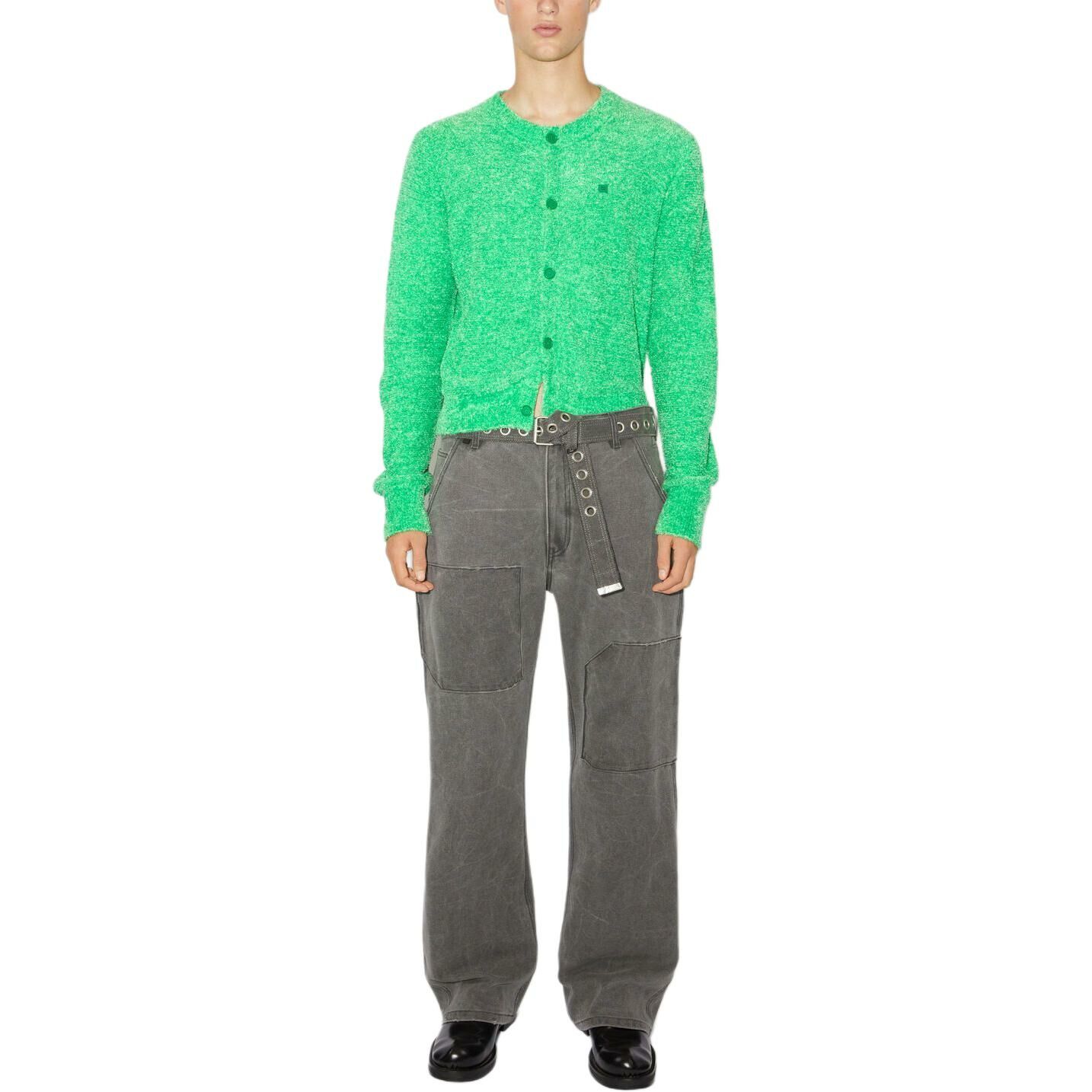 【代購】Acne Studios SS24 Knitwear Unisex Bright Green