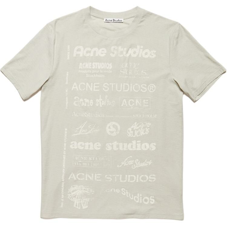 【代購】Acne Studios Logo print Organic cotton T shirt
