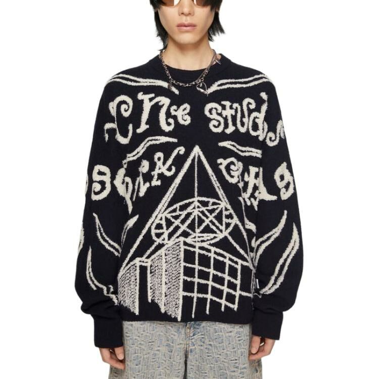 【代購】Acne Studios Jacquard-logo Ribbed Jumper