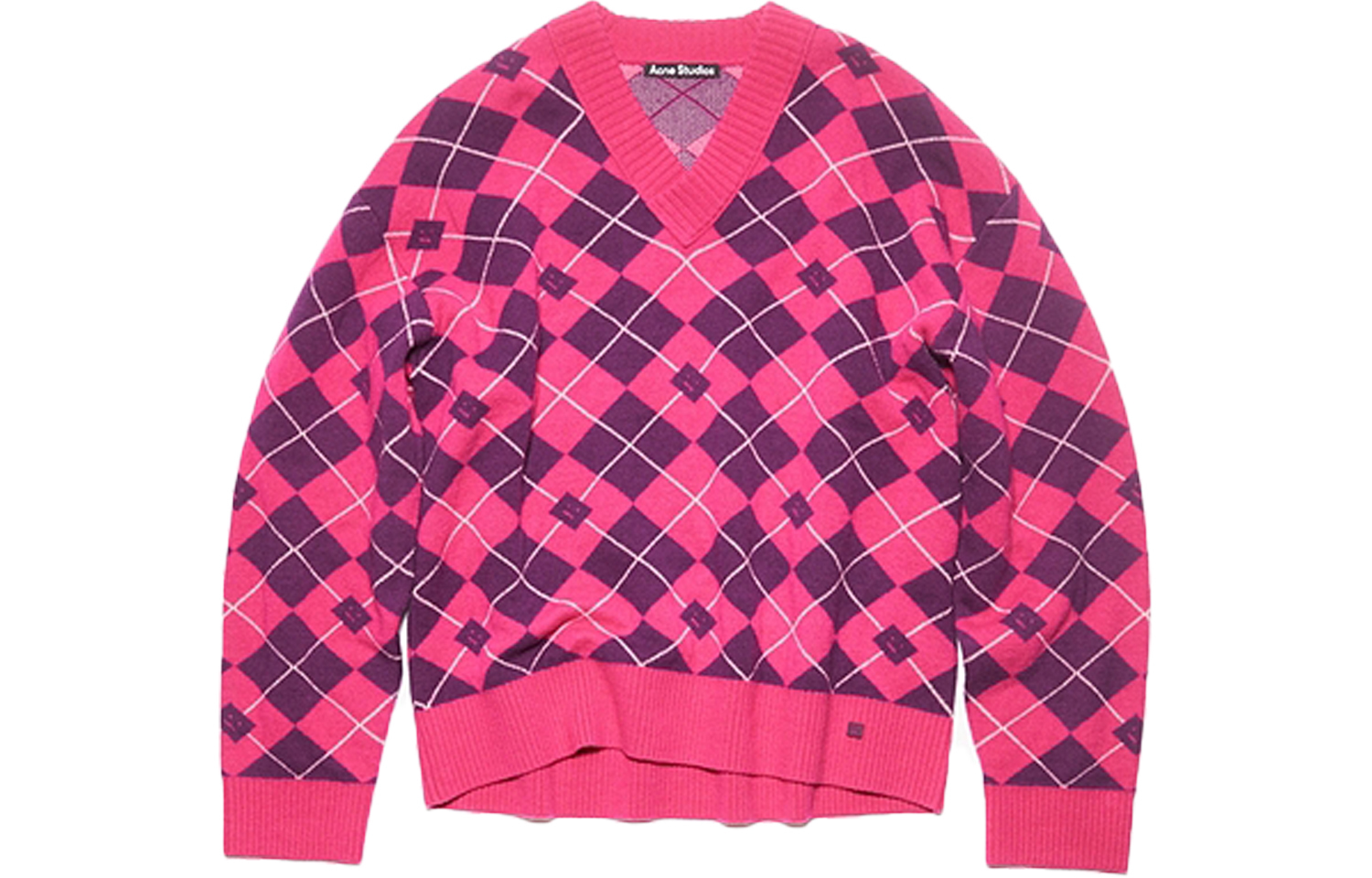 【代購】Acne Studios Meme Collection FW23 Sweater Unisex Bright Pink