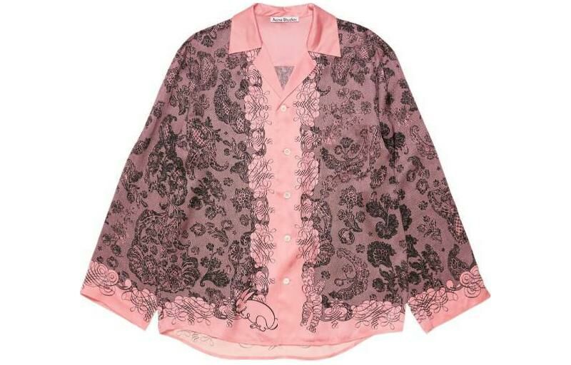 【代購】Acne Studios Floral Printed Long Sleeved Shirt