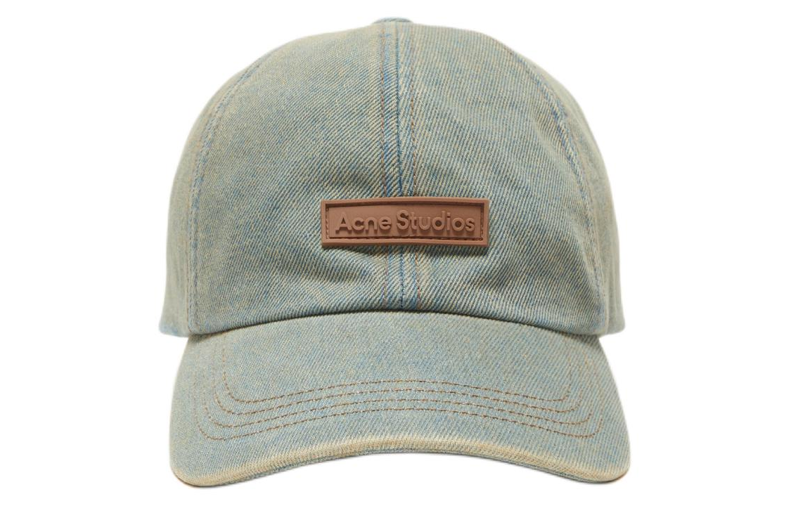 【代購】Acne Studios Cotton Polyester Baseball Caps Men's Blue/Beige