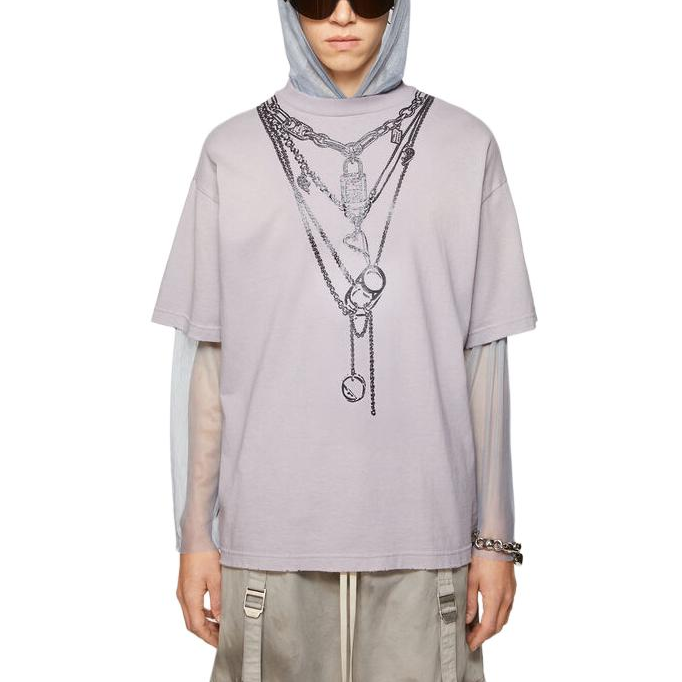 【代購】Acne Studios Layered Distressed Hooded T Shirt