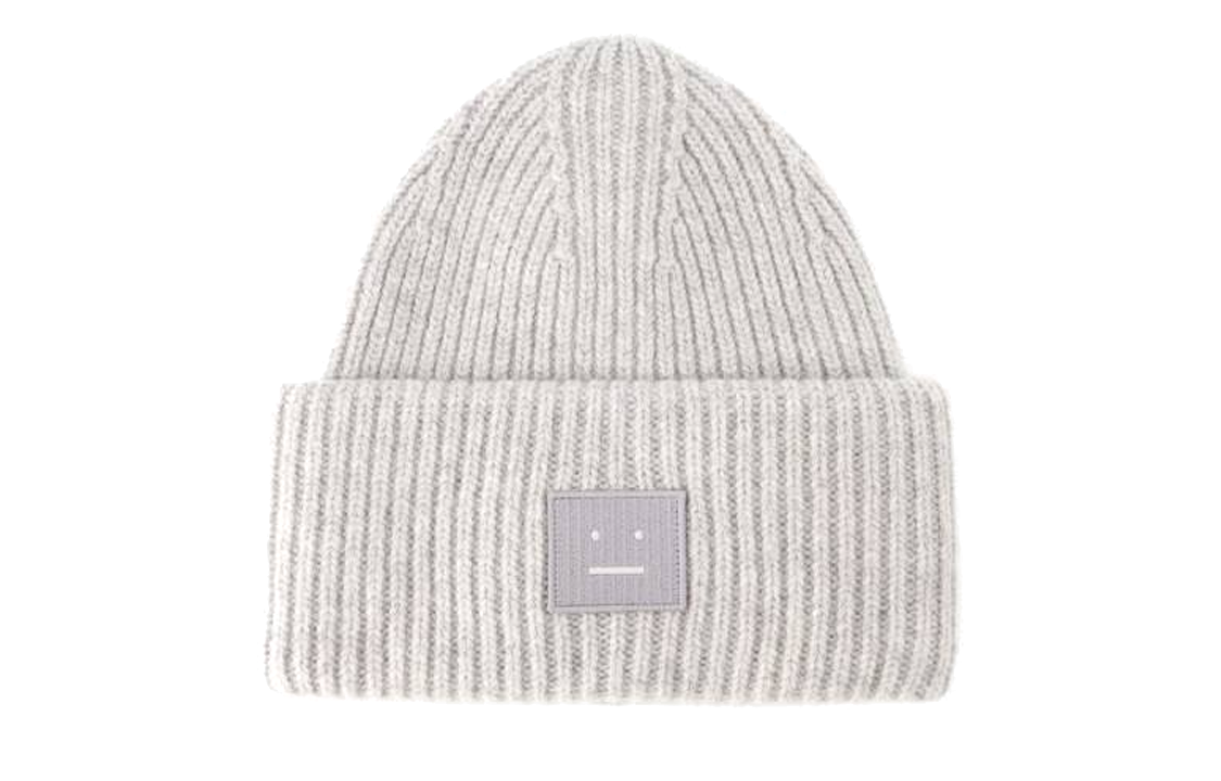 【代購】Acne Studios Logo Patch Ribbed Beanie