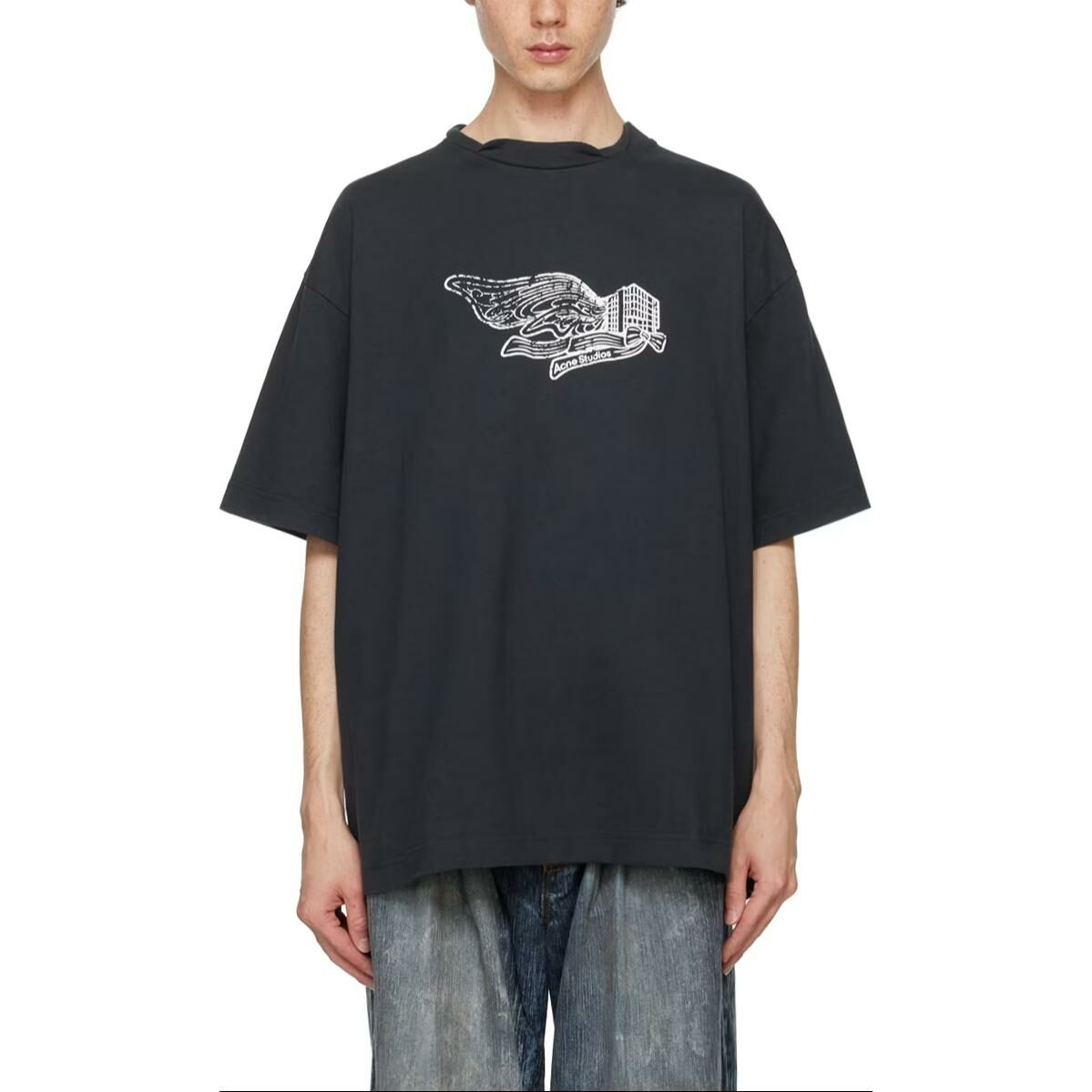 【代購】Acne Studios Logo Printed Crewneck T Shirt