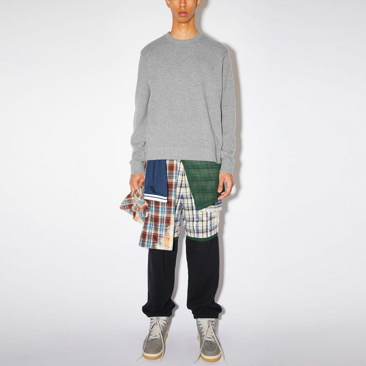 【代購】Acne Studios Face Logo Patch Crewneck Sweater