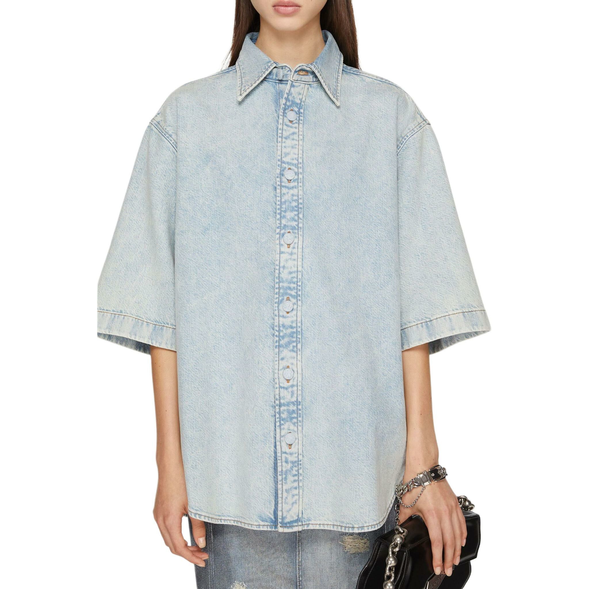 【代購】Acne Studios Buttoned Short Sleeved Denim Shirt